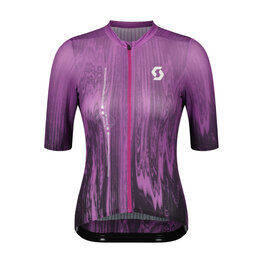 SCOTT Cycling short sleeve jersey - ULTD SL W - purple/black