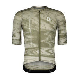 SCOTT Cycling short sleeve jersey - ULTD. SL - white/green