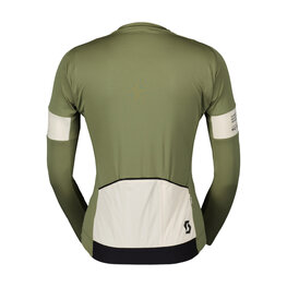 SCOTT Cycling summer long sleeve jersey - ENDURANCE PRO W - green/white