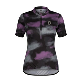 SCOTT Cycling short sleeve jersey - ENDURANCE 10 W - black/purple