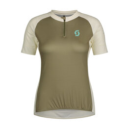 SCOTT Cycling short sleeve jersey - ENDURANCE 20 W - green/white