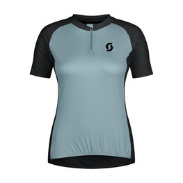 SCOTT Cycling short sleeve jersey - ENDURANCE 20 W - blue/black