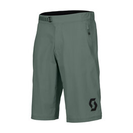 SCOTT Cycling shorts without bib - TRAIL VERTIC W/PAD - green