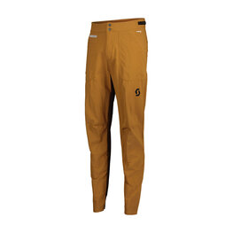 SCOTT Cycling long trousers withot bib - TRAIL TUNED - brown
