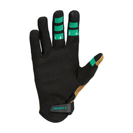 SCOTT Cycling long-finger gloves - ENDURO LF - green/brown/black