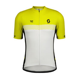 SCOTT Cycling short sleeve jersey - RC TEAM - yellow/white