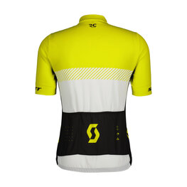 SCOTT Cycling short sleeve jersey - RC TEAM - yellow/white