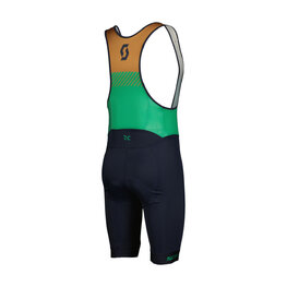 SCOTT Cycling bib shorts - BIB RC TEAM ++ - blue/green/brown