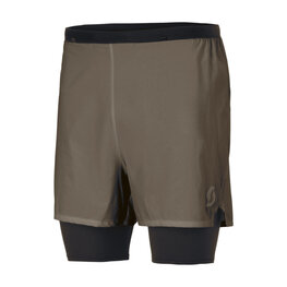 SCOTT Cycling shorts without bib - HYBRID ENDURANCE TECH - grey/black