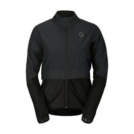 SCOTT Cycling windproof jacket - ENDURANCE WARM W - black