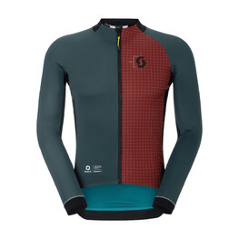 SCOTT Cycling windproof jacket - RC PRO WARM GTX WS-REMIX - green/red