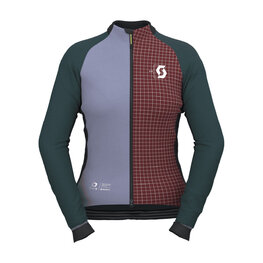 SCOTT Cycling windproof jacket - RC PRO WARM GTX WS-REMIX W - green/red/grey