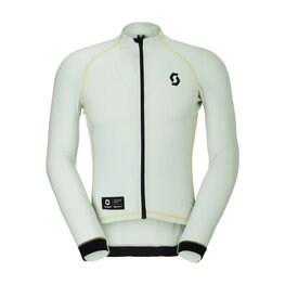 SCOTT Cycling winter long sleeve jersey - RC PRO WARM REMIX - green
