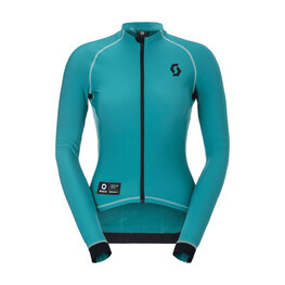 SCOTT Cycling winter long sleeve jersey - RC PRO WARM REMIX W - green