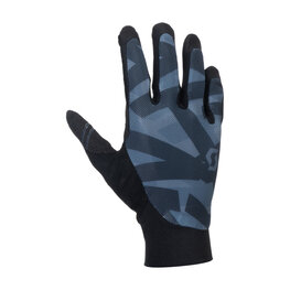 SCOTT Cycling long-finger gloves - TRACTION LF - black/blue
