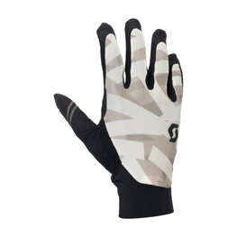 SCOTT Cycling long-finger gloves - TRACTION LF - white/black/grey
