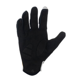 SCOTT Cycling long-finger gloves - RC ENDURANCE LF - white/black