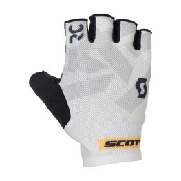 SCOTT Cycling fingerless gloves - RC ENDURANCE SF - white/black