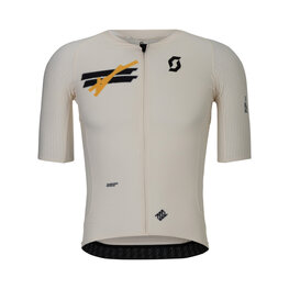 SCOTT Cycling short sleeve jersey - ULTD AERO - white