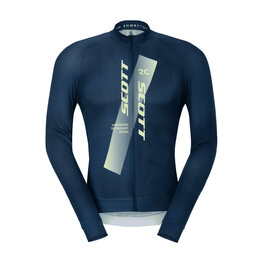 SCOTT Cycling summer long sleeve jersey - RC PRO - blue/yellow