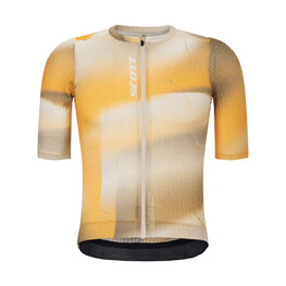 SCOTT Cycling short sleeve jersey - PRO SL - beige/orange