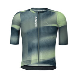 SCOTT Cycling short sleeve jersey - PRO SL - green/blue