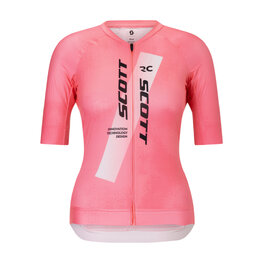 SCOTT Cycling short sleeve jersey - RC PRO W - pink/white