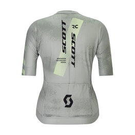 SCOTT Cycling short sleeve jersey - RC PRO W - grey/yellow