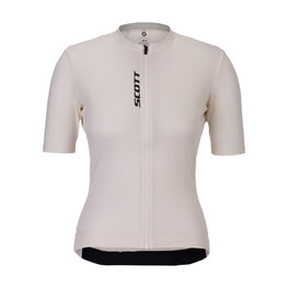 SCOTT Cycling short sleeve jersey - PRO W - white