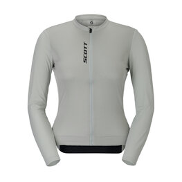 SCOTT Cycling summer long sleeve jersey - PRO W - grey