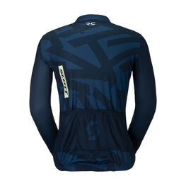 SCOTT Cycling summer long sleeve jersey - RC ENDURANCE - blue