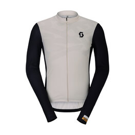 SCOTT Cycling summer long sleeve jersey - RC ENDURANCE - white/black