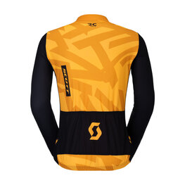 SCOTT Cycling summer long sleeve jersey - RC ENDURANCE - orange/black