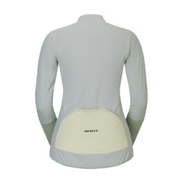 SCOTT Cycling summer long sleeve jersey - ENDURANCE W - grey/yellow