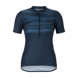 SCOTT Cycling short sleeve jersey - ENDURANCE LT W - blue