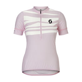 SCOTT Cycling short sleeve jersey - ENDURANCE LT W - pink