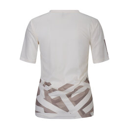 SCOTT Cycling short sleeve t-shirt - VERTIC LT SS - white/brown