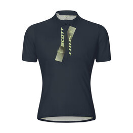 SCOTT Cycling short sleeve jersey - JUNIOR - blue/yellow