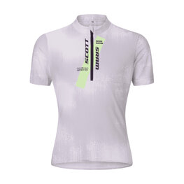 SCOTT Cycling short sleeve jersey - JUNIOR - purple/yellow
