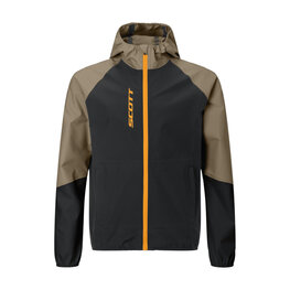 SCOTT waterproof jacket - EXPLORAIR LIGHT DRYO 2.5L JR - black/beige