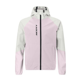 SCOTT waterproof jacket - EXPLORAIR LIGHT DRYO 2.5L JR - pink/white