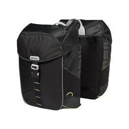 BASIL Cycling bag - MILES DOUBLE BAG - black/green