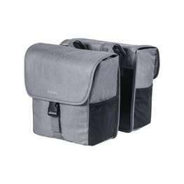 BASIL Cycling bag - GO DOUBLE BAG - grey