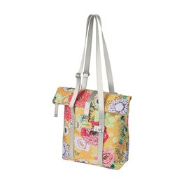 BASIL Cycling bag - BLOOM SHOPPER - yellow/red