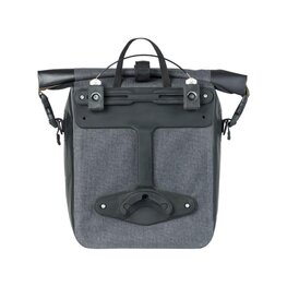 BASIL Cycling bag - NAVIGATOR STORM MIK SIDE M - grey/black