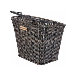 BASIL basket - BREMEN RATTAN LOOK BE/KF - black/brown