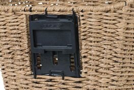 BASIL basket - BREMEN RATTAN LOOK BE/KF - black/brown