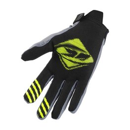 KENNY Cycling long-finger gloves - GLOVES GRAVITY - yellow/grey