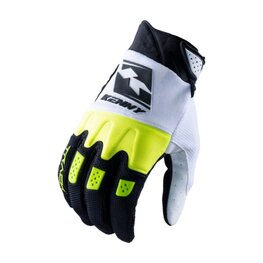 KENNY Cycling long-finger gloves - GLOVES TRACK - yellow/black