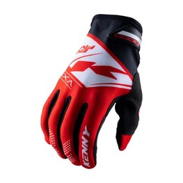 KENNY Cycling long-finger gloves - BRAVE KID - red